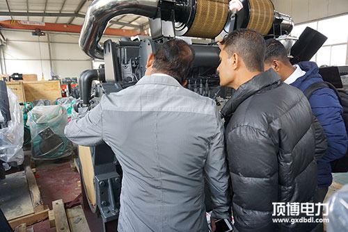 参观顶博电力400KW广西顶博发电机组制造