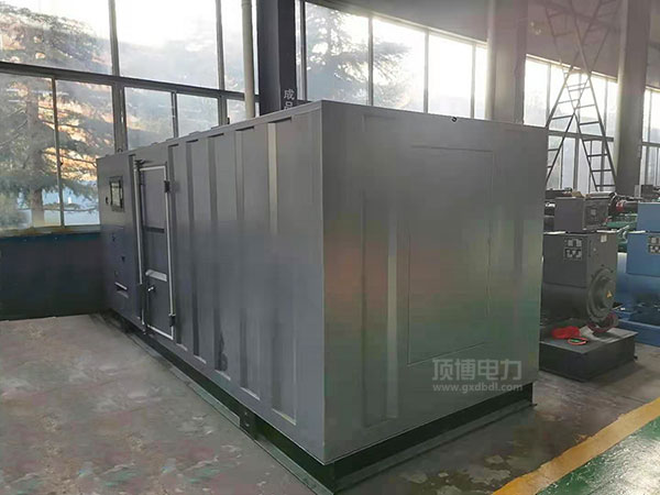 防止噪音的传播，广西顶博发电机组制造要做静音箱降噪工程